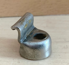 SLINGERLAND 40s 50s Vtg RIM CLIP Single Flanged Hoop Claw Part Nickel Radio King