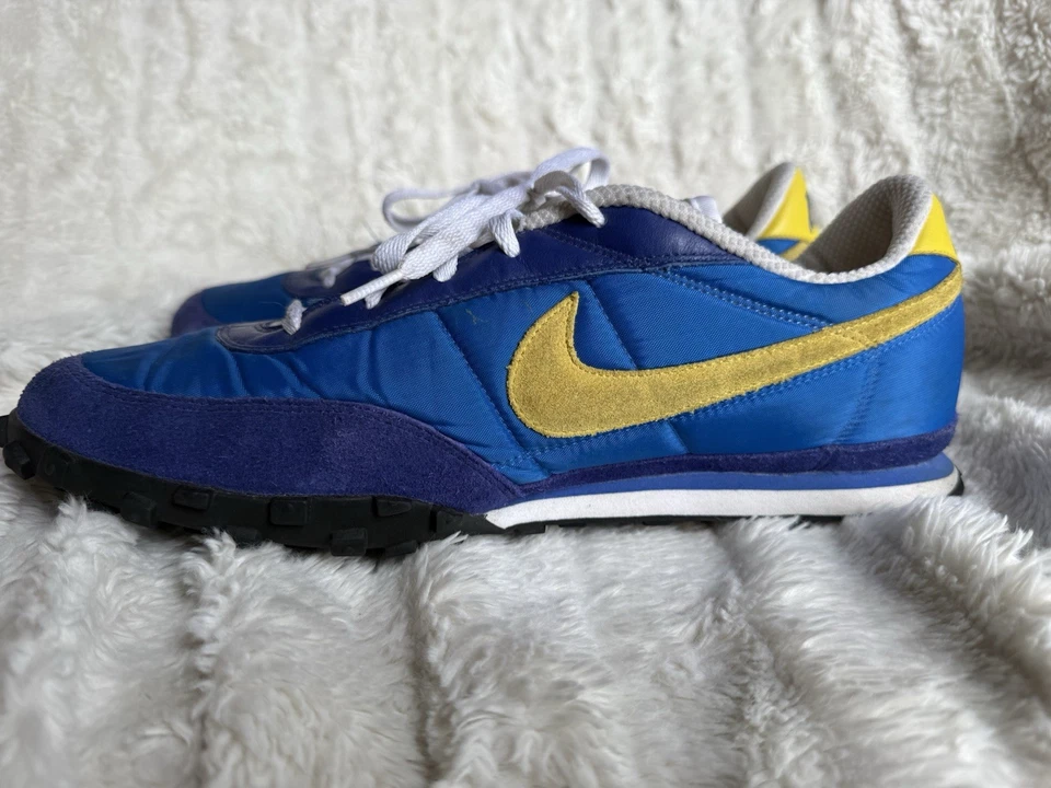 Nike Waffle Racer 2 Blue Saphire Topaz Sneakers Vintage Style 303918-431 12 - Image 3 of 4