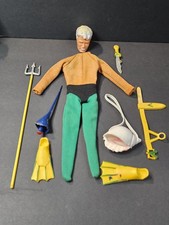 Vintage 1960s IDEAL CAPTAIN ACTION AQUAMAN COSTUME AND ACCESSORIES ORIGINAL
