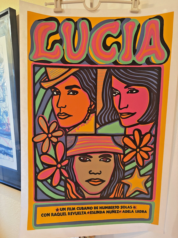 Raul Martinez LUCIA 1968 poster VINTAGE. From ICAIC print studio archives. Mint