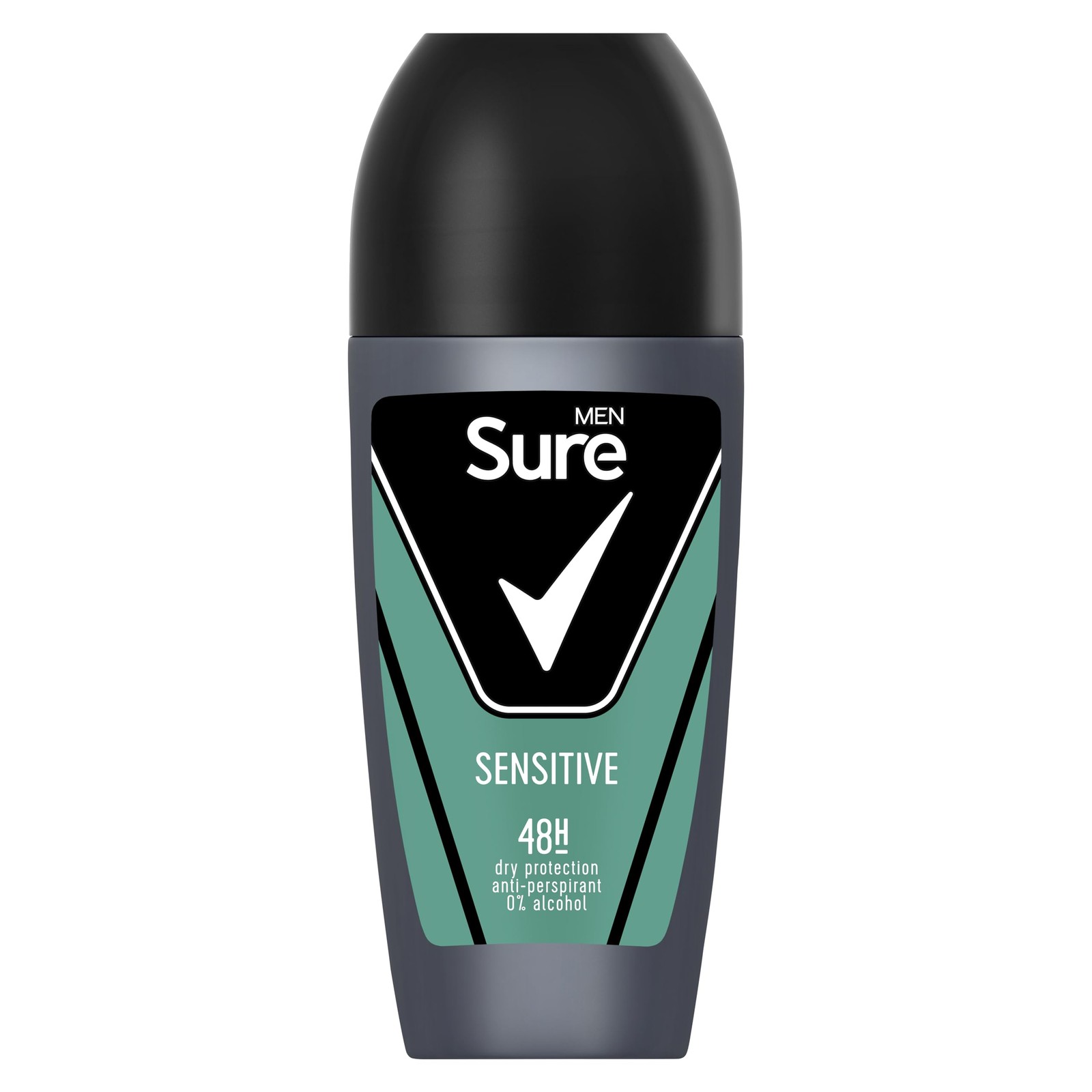 Sure Men Sensitive Antiperspirant Roll On 48H Sweat & Odour Protection, 12x50ml - Image 3