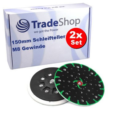 2x Klett Schleifteller 150mm hart für Festool RO1, RO 2 E, Rotex 150