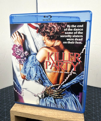 Killer Party (Blu-ray, 1986, Scream Factory) College Horror Slasher