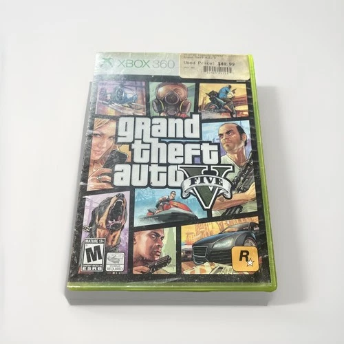 Grand Theft Auto V GTA5 5 (Microsoft Xbox 360) No Map