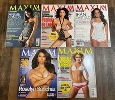 Lot of 5 Maxim Español Magazines –Roselyn Sánchez & Adriana Fonseca