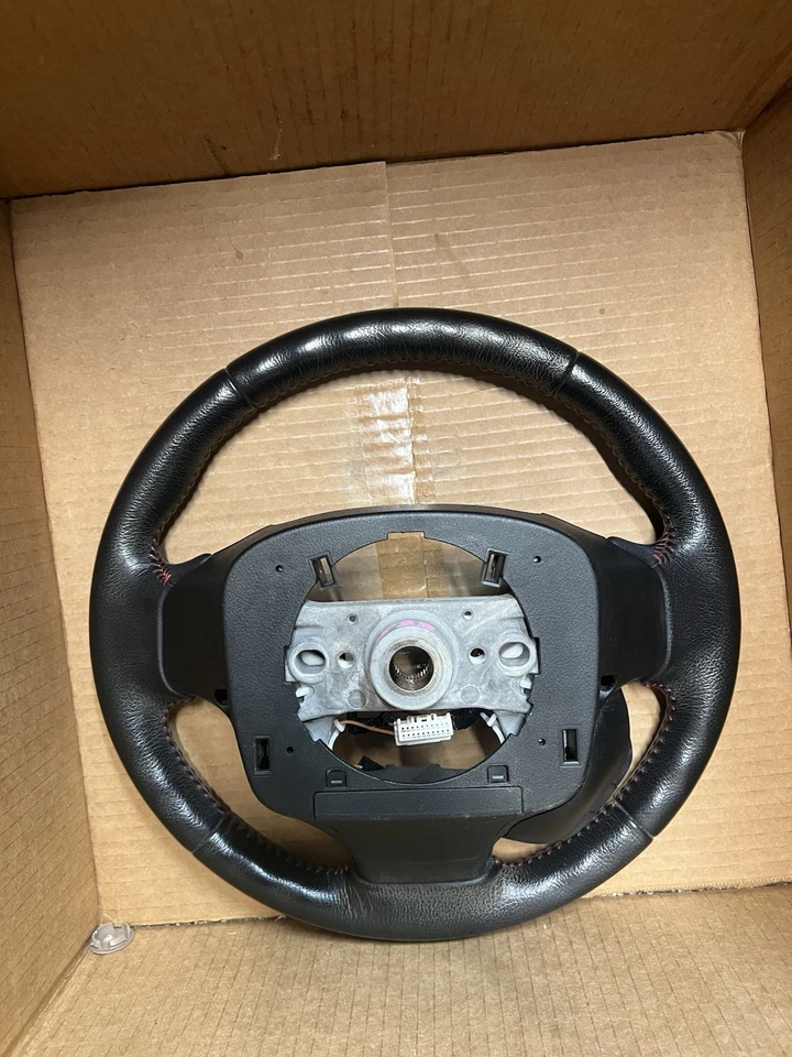 Leather Steering Wheel DX Si EX EX-L Fits 2012 2013 2014 2015 Honda Civic OEM - Image 2 of 4