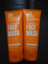 2 Duke Cannon Energizing Daily Face Wash Exfoliating Cleanser Men 6oz (J19)