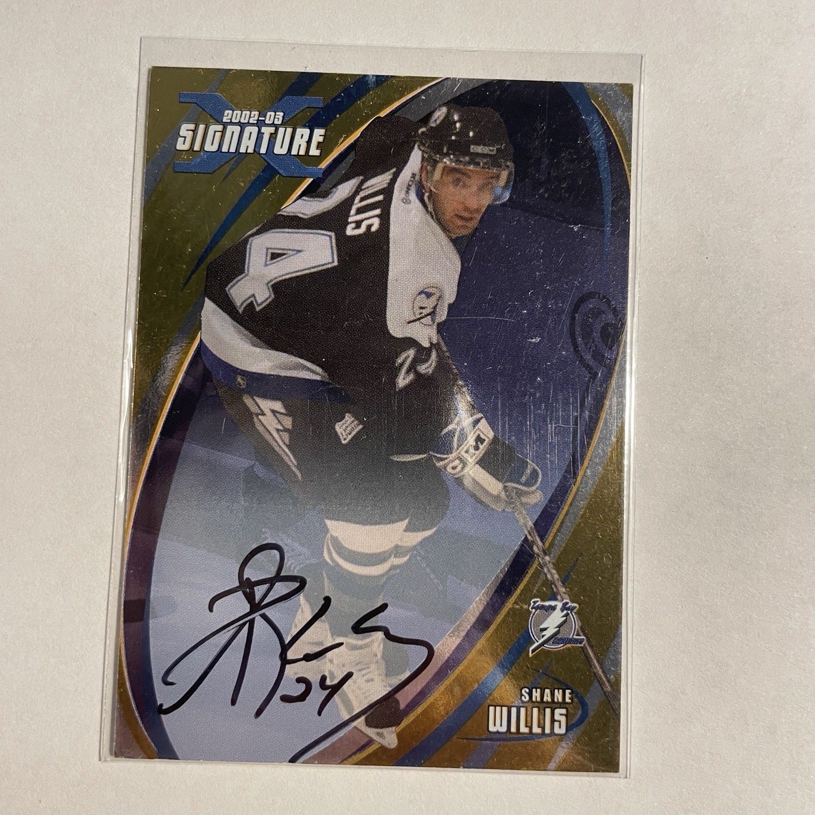 2002-03 Be a Player Signature Series X Gold Shane Willis Auto Tampa Bay