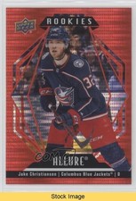 2022-23 Upper Deck Allure Rookies Red Rainbow Jake Christiansen #106 READ 1a9z