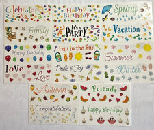 CREATIVE MEMORIES STICKERS STRIPS SEASONS CELEBRATIONS NIP