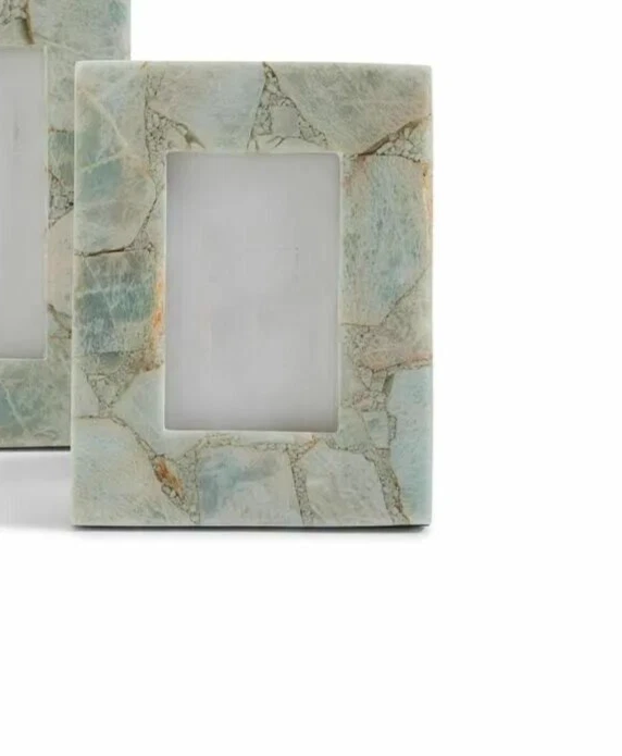 Juego de 2 marcos de fotos Two's Company Tozai Amazonite Foto 2 de 4