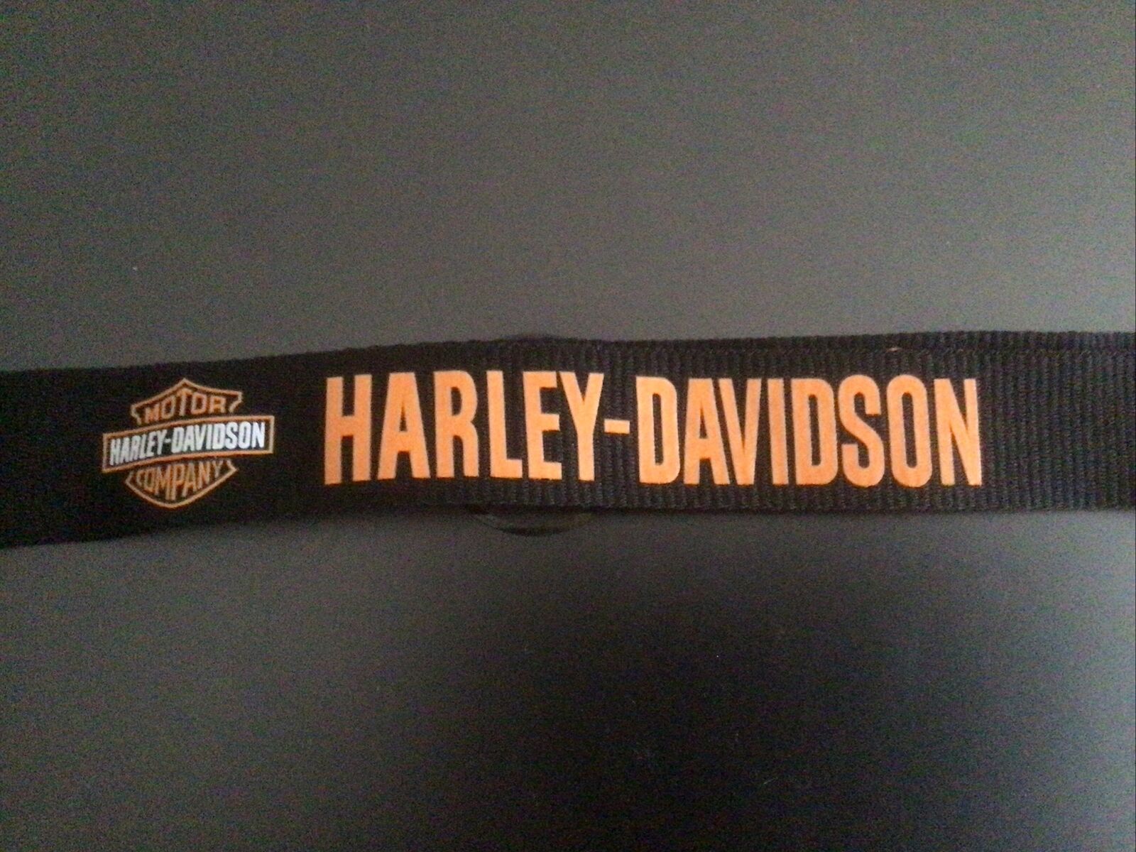 Harley Davidson Keychain Key Fob Lanyard Black And Orange Motorcycle ...