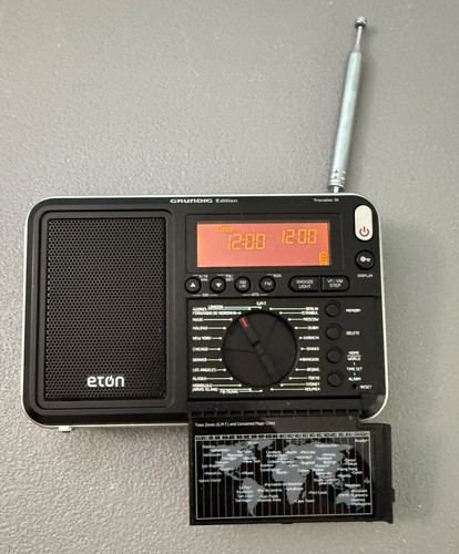 Eton Grundig Edition Traveller Radio Portable Travel AM/FM LW SW Clock ...