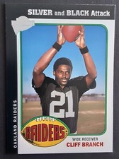2005 Cliff Branch Topps All Time Fan Favorites #6 Oakland Raiders