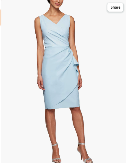 ALEX EVENINGS EMBELLISHED RUCHED LIGHT BLUE SHEATH DRESS sz 14 | eBay ALEX EVENINGS EMBELLISHED RUCHED LIGHT BLUE SHEATH DRESS sz 14 | eBay