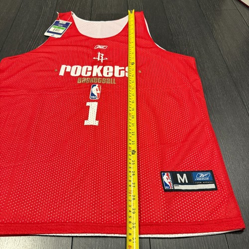 Vintage Reebok Tracy Mcgrady Houston Rockets Reversible Jersey sz. M Medium New - Picture 10 of 10