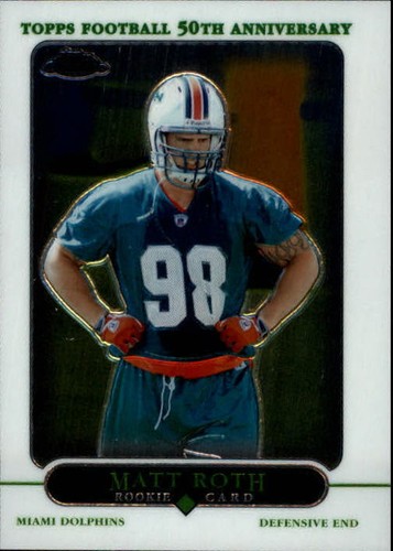 2005 Topps Chrome Football Card #235 Matt Roth Rookie | eBay