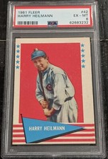 1961 Fleer Harry Heilmann PSA 6 EX-MT HIGH QUALITY Example #42