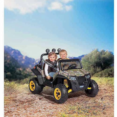 12V Peg Perego Polaris RZR 900 Battery-Powered Ride-On ATV, Ages 3+, Camo |  eBay