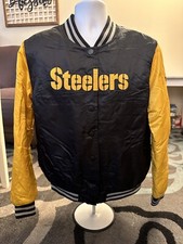 Vintage Pittsburgh Steelers NFL Pro Line Full Snap Jacket Men s XL