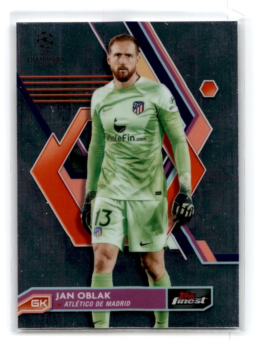 2022-23 Topps Finest UEFA Jan Oblak #13 Atletico de Madrid | eBay