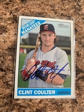 Clint Coulter Signed 2015 Topps Heritage Minor League Rc Milwaukee Brewers # 58