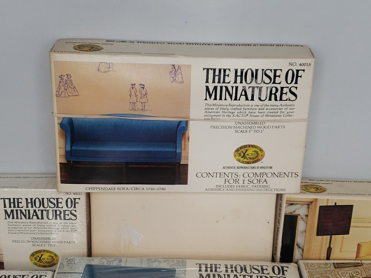Lot of 16 The House of Miniatures Dollhouse Furniture Kits XActo New & Open Box eBay