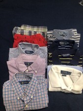 Polo Ralph Lauren Reseller Lot Of 9- 2 Shorts, 7 Polos, Short/Long Sleeve Shirts