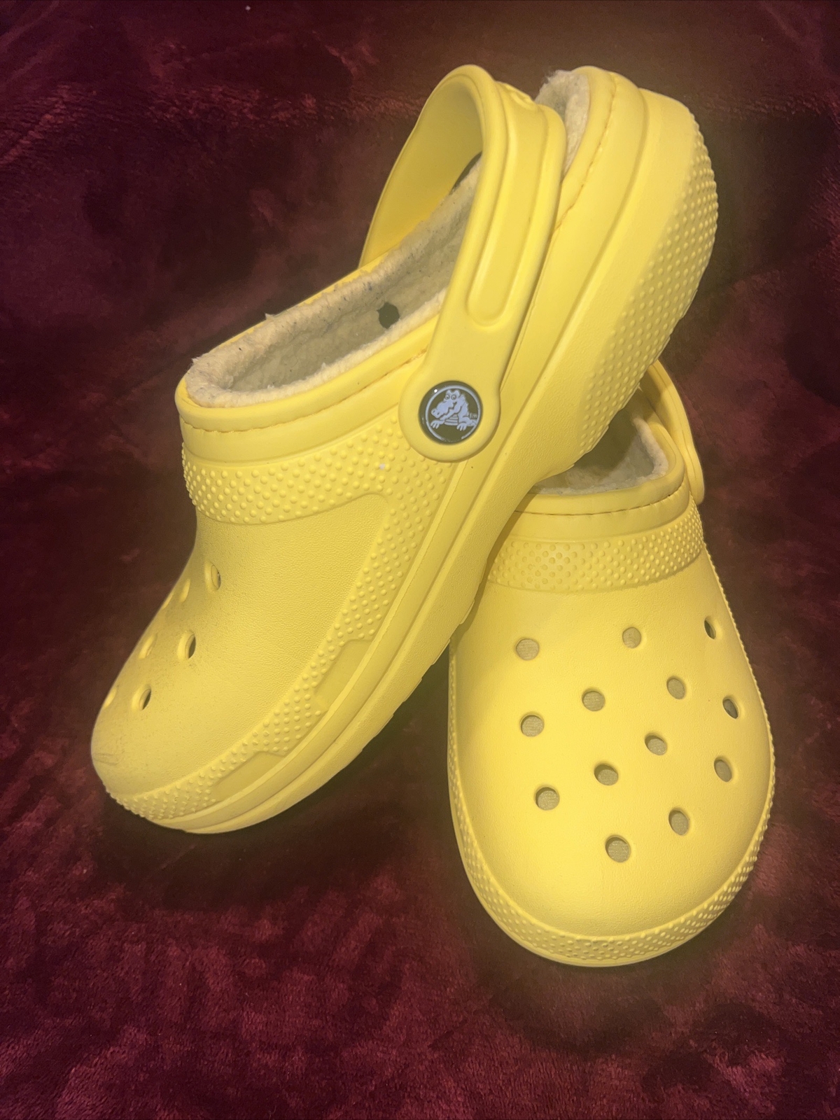 PANTOFOLA D’ORO Zoccoli foderati classici Crocs scarpe sfocate taglia W6 M4