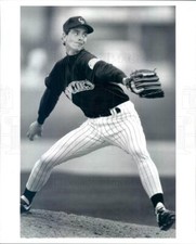 1993 Press Photo MLB Colorado Rockies All-Star Pitcher Andy Ashby - rkf13789