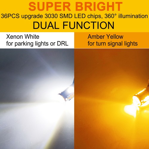 Switchback 36-SMD LED Kit for 2014-2019 Toyota 4Runner Front Turn Signal Lights - Picture 6 of 11