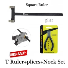 Archery Bow String Points Nock Pliers Set T Shape Arrow Bow Square Black Ruler