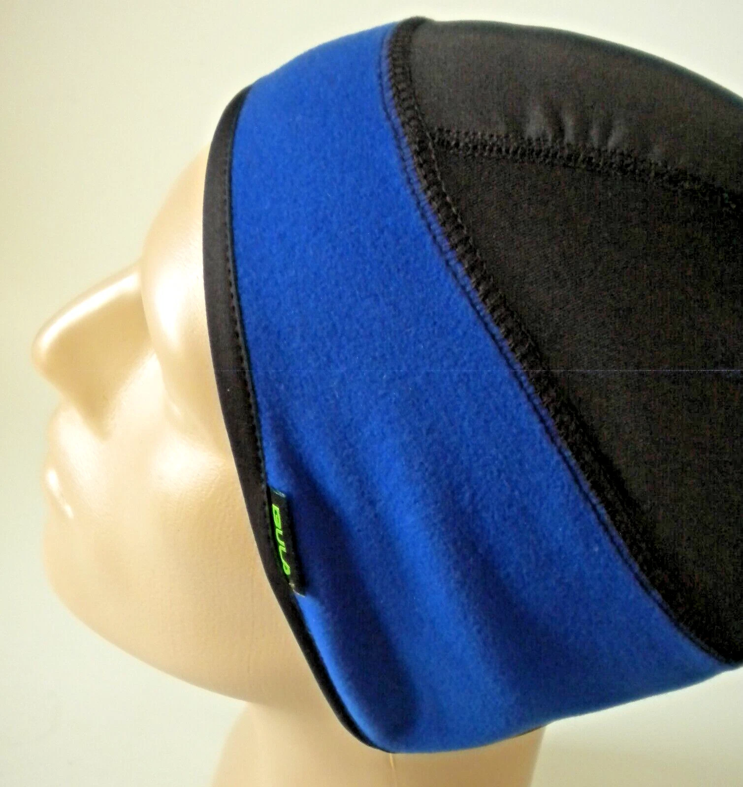 Bula Helmet Liner Contoured Fit One Size Hat Beanie Black with Blue