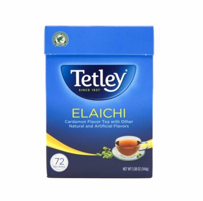 Tetley Elaichi Cardamom Flavor Tea bags  72 Tea Bags 5.08oz (144g)