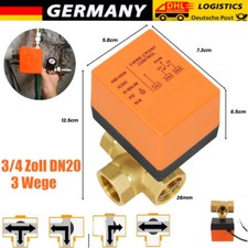 3 Wege Dreiwegeventil Zonenventil DN20 Elektrisch-Kugelventil 3/4" Motorkugelhah