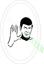 SPOCK Star Trek STENCIL Size - 65mm each