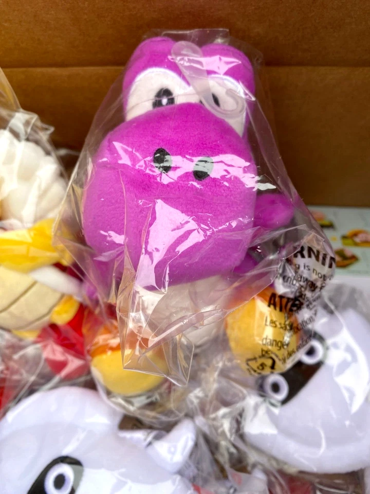 Muñeca de peluche Little Buddy Super Mario púrpura Yoshi 8" 1391 Koopa animales de peluche Foto 2 de 3