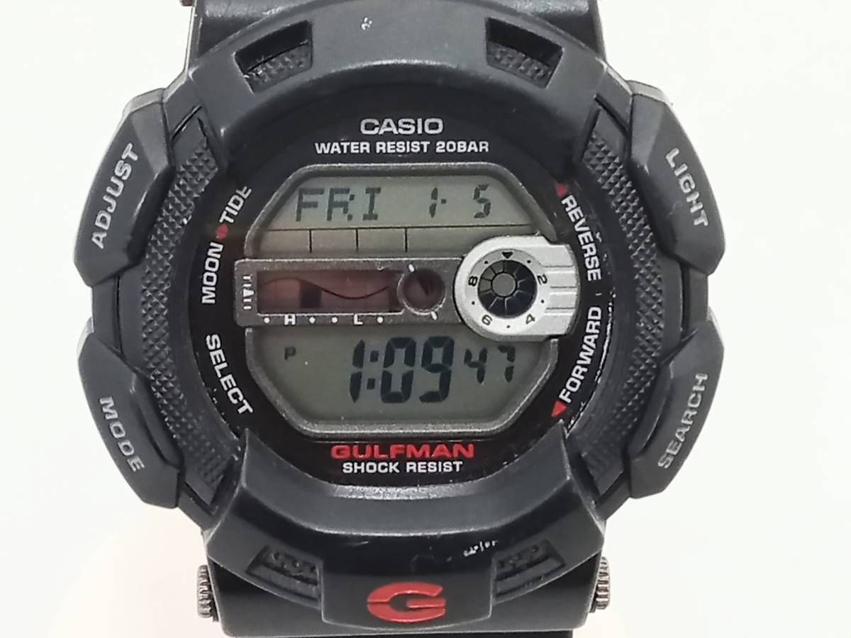 CASIO G-SHOCK G-9100-1JF Black Resin Quartz Digital Watch Rare