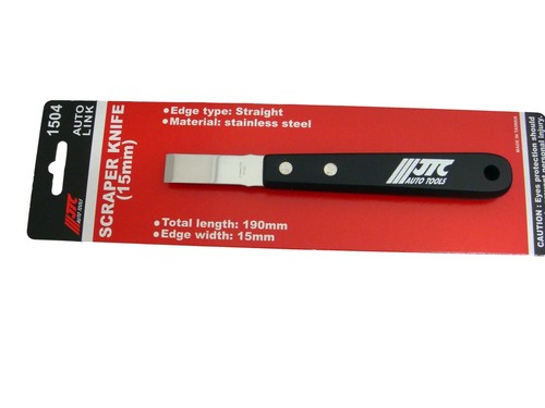 JTC-1504 SCRAPER KNIFE STAINLESS steel Total length: 180mm Edge width: 15mm - Picture 4 of 4