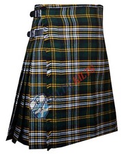 Scottish Handmade Traditional Heritage of Ireland tartan Kilt - Men Custom Size