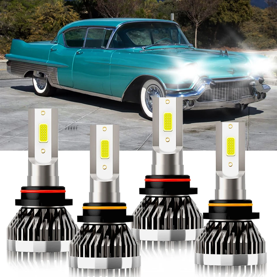Kit de bombillas LED de haz alto bajo 6000 k para Cadillac 60 Special 1993-1993 Foto 2 de 4