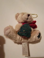 Vintage Hug Fun Small Plushie Plush Stuffed Toy Christmas Holiday Teddy Tree