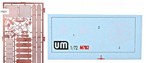 Unimodel 228 - 1/72 M7B2 105mm Hotwizer Motor Carriage UM 228 Plastic Model Kit - Picture 5 of 5