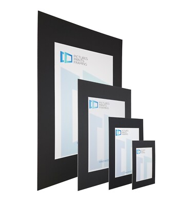 Schwarze Foto-/Bildhalterung 10x10cm bis 40x40cm passend für alle Größen 8,10,15,20er Pack