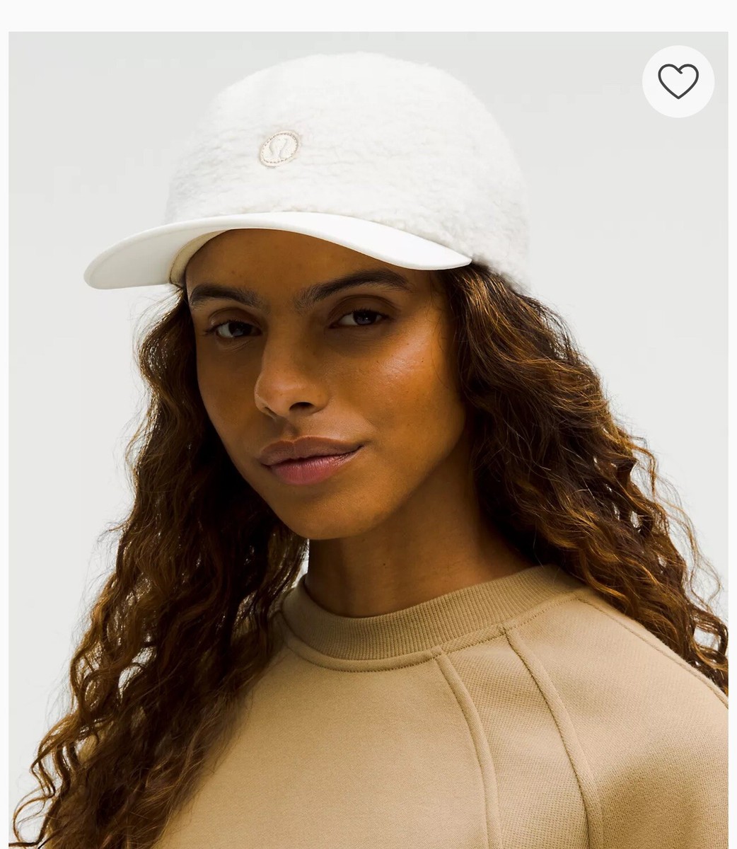 Lululemon Women\'s Textured Fleece Ball Cap Colour White Opal/Trench hat NWT Lululemon Women main image 2