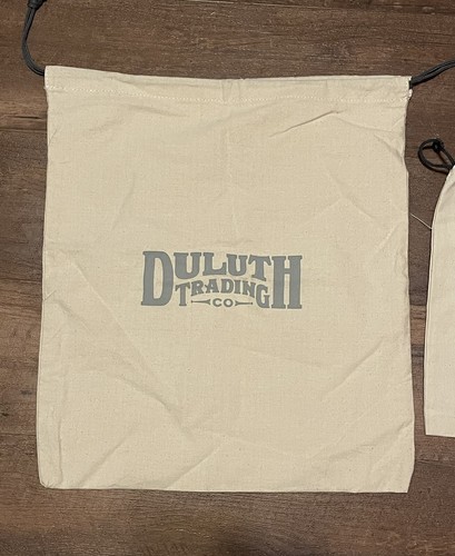Lot Of New Duluth Trading Company Brown Drawstring Dust Bags Travel Storage - Picture 2 of 5