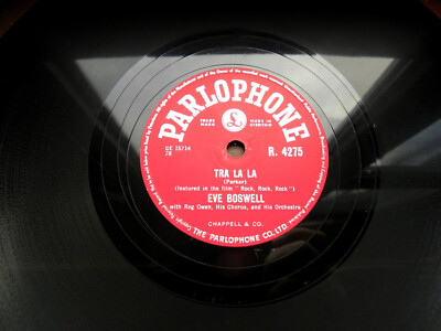 1733/ EVE BOSWELL-Tra la la - Rock Bobbin´ boats-JUKEBOX-HITS-78rpm Schellack