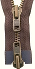 YKK Strong Zipper 8mm Metallic 2 Way Divisible Up To 100cm Brown 570