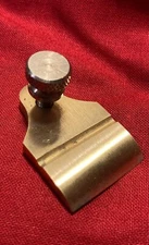 Brass Blade Cap with Knurled Screw for Stanley No. 101 Mini Plane Conversion