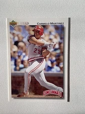 Carmelo Martinez Cincinnati Reds 1992 Upper Deck Card